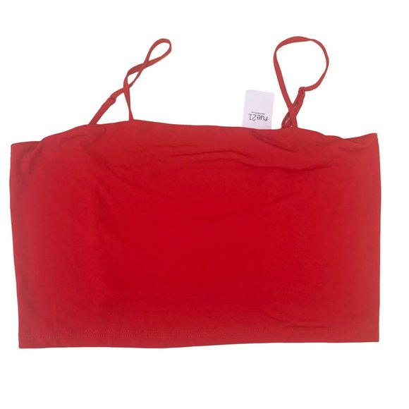 NWT Rue 21 Cropped Tank Top Chain Closure on Back Women's Size XL - Picture 2 of 8